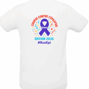 T-shirt officiel Run Épi 2026 – Course contre l’épilepsie
