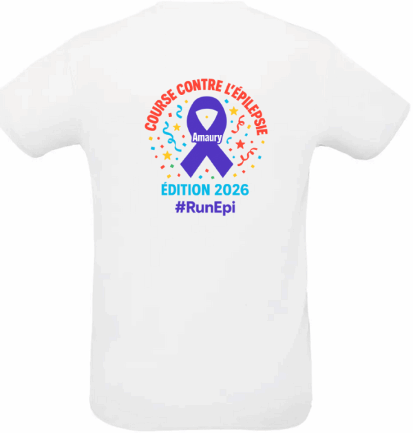 T-shirt officiel Run Épi 2026 – Course contre l’épilepsie