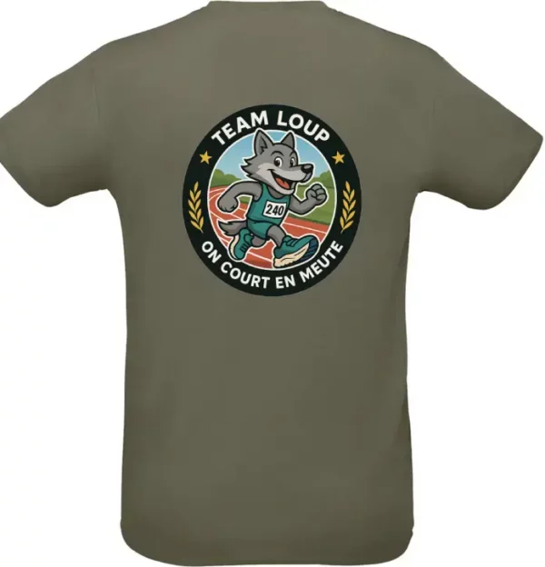T-shirt Team Loup – "On court en meute" – Image 13