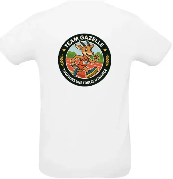 T-shirt Team Gazelle – "Toujours une foulée d’avance" – Image 11