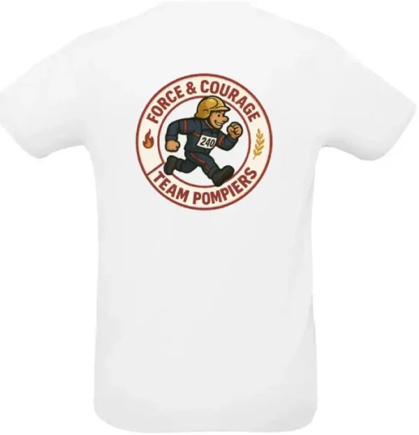 T-shirt Team Pompiers – Image 4