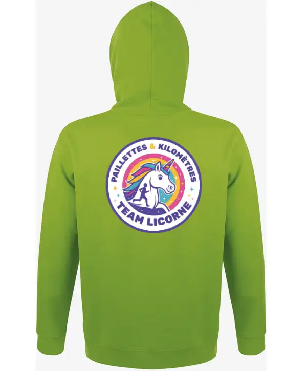 Hoodie Team Licorne – Paillettes & Kilomètres – Image 5