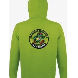 Hoodie Team Tortue – Pas rapide, mais stylé