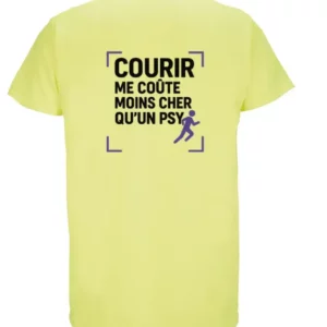 T-shirt Running "Courir me coûte moins cher qu’un psy"