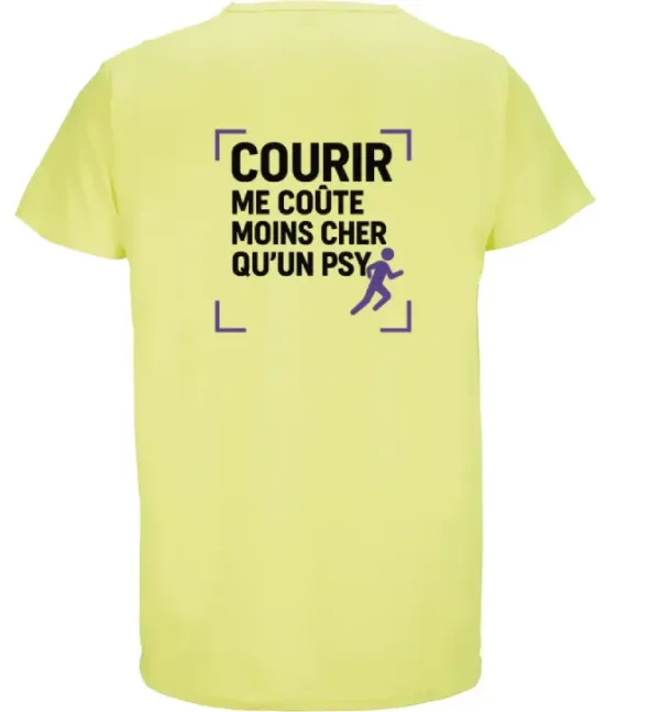 T-shirt Running "Courir me coûte moins cher qu’un psy"