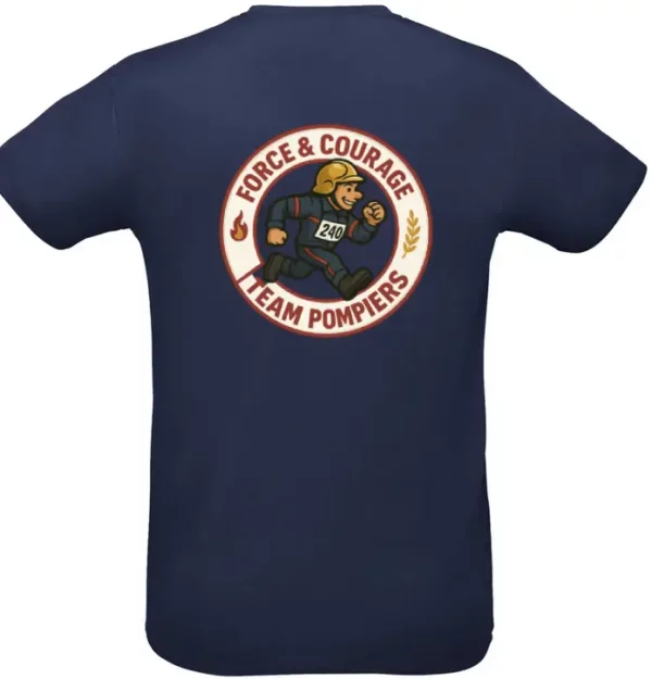 T-shirt Team Pompiers