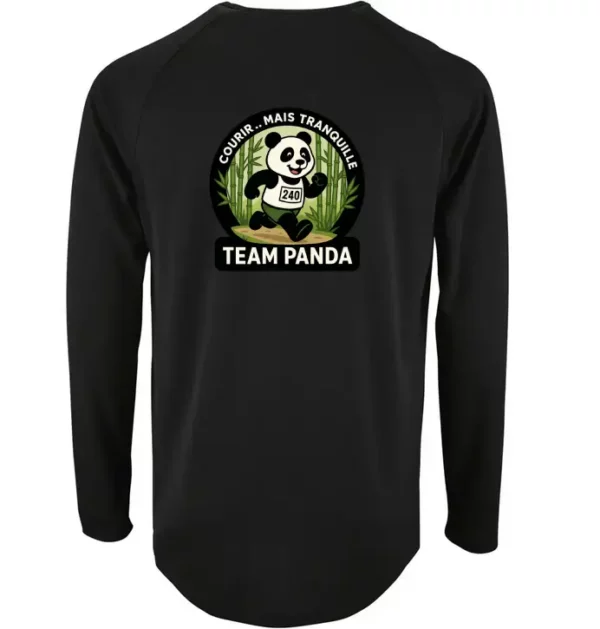 T-shirt manches longues – Team Panda – Image 2