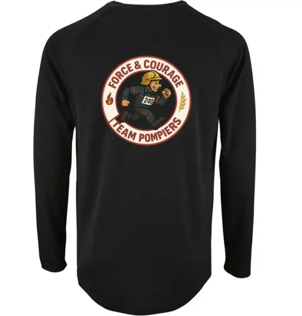 T-shirt manches longues – Team Pompiers – Image 11