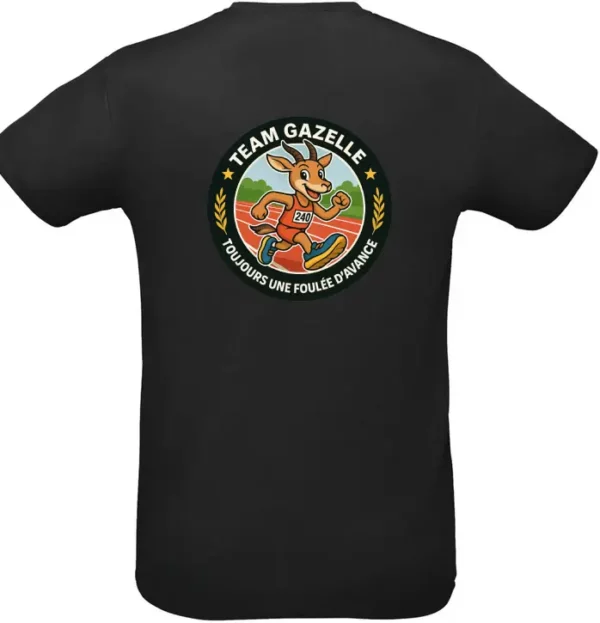 T-shirt Team Gazelle – "Toujours une foulée d’avance"