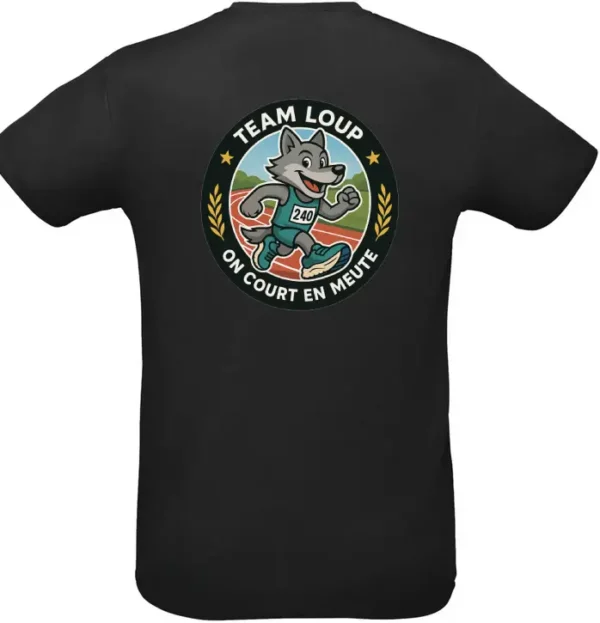 T-shirt Team Loup – "On court en meute" – Image 8