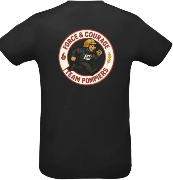 T-shirt Team Pompiers – Image 2