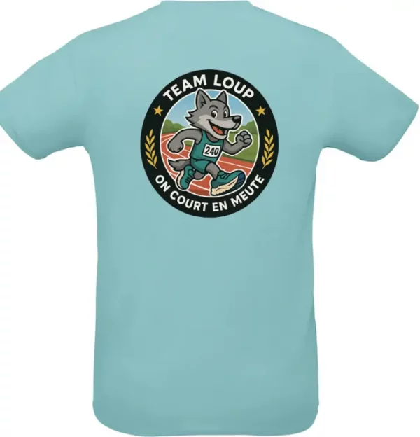 T-shirt Team Loup – "On court en meute" – Image 2