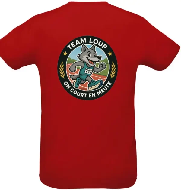 T-shirt Team Loup – "On court en meute"