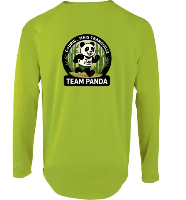 T-shirt manches longues – Team Panda – Image 4