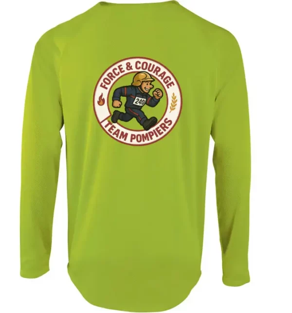 T-shirt manches longues – Team Pompiers – Image 9