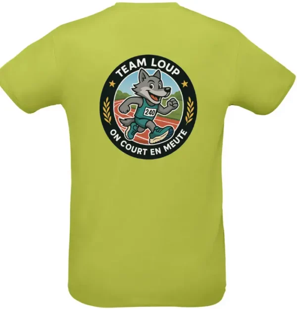 T-shirt Team Loup – "On court en meute" – Image 3
