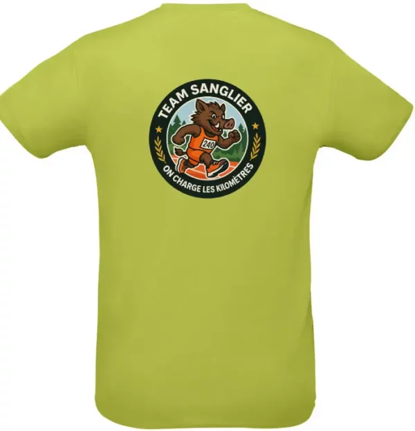 T-shirt Team Sanglier – "On charge les kilomètres" – Image 3