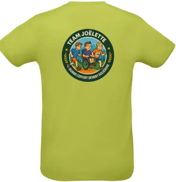 T-shirt Team Joëlette – "Quand l’effort devient solidaire"