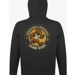 Hoodie Team Ours – Endurance & Puissance