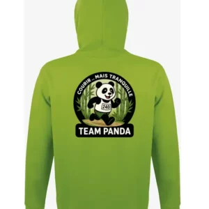 Hoodie Team Panda – Courir… mais tranquille