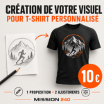 Création de votre visuel pour t-shirt personnalisé