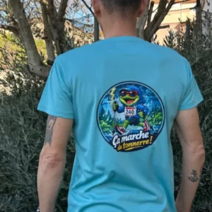 T-shirt Marcheur - Bleu