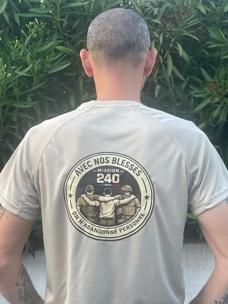 T-shirt Solidaire M240 – Avec Nos Blessés
