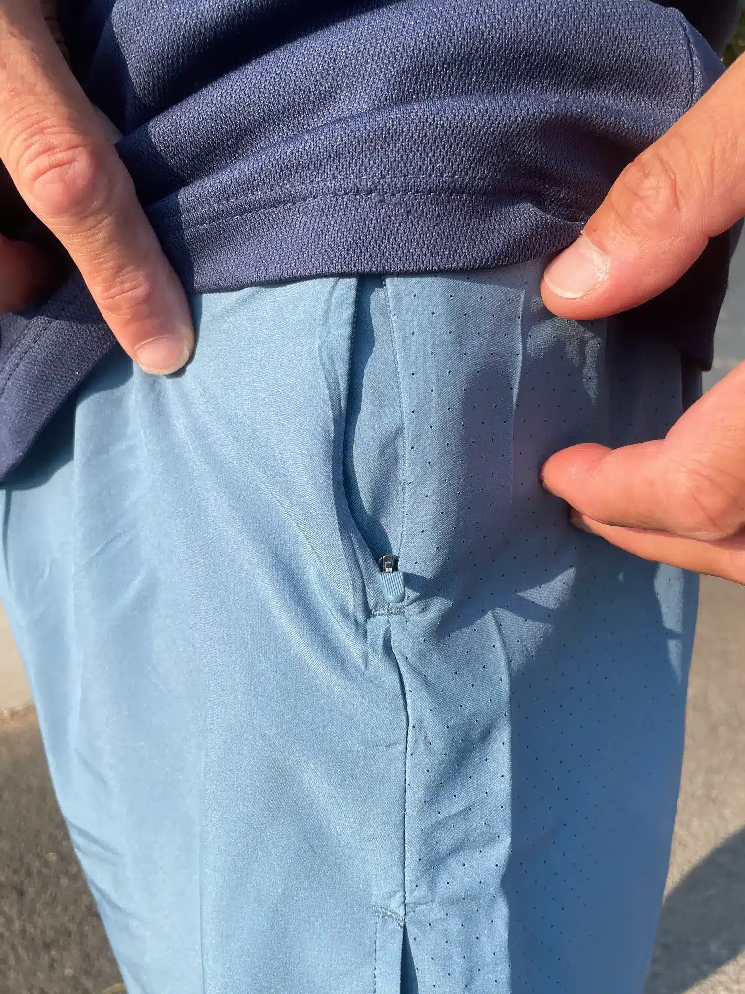 Short technique respirant Bleu – Image 2