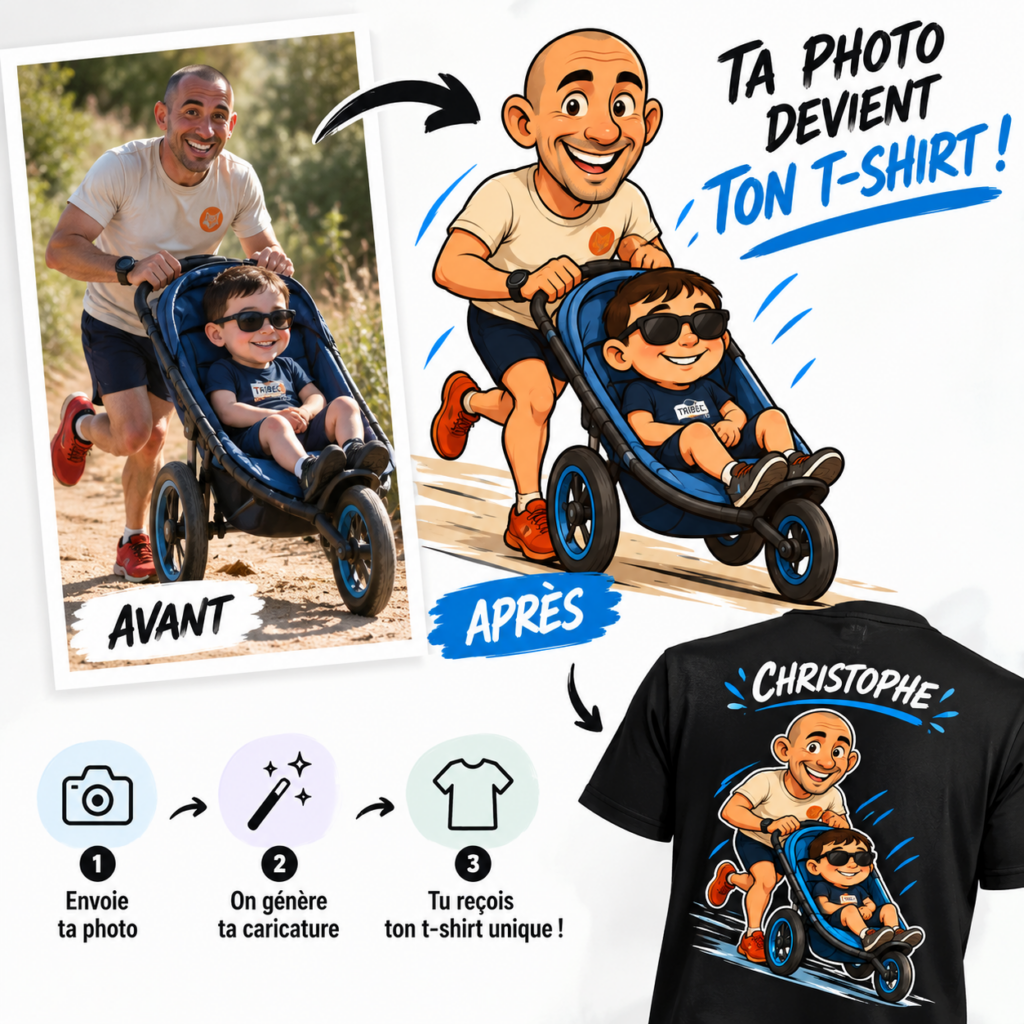 T-shirt Caricature Personnalisée
