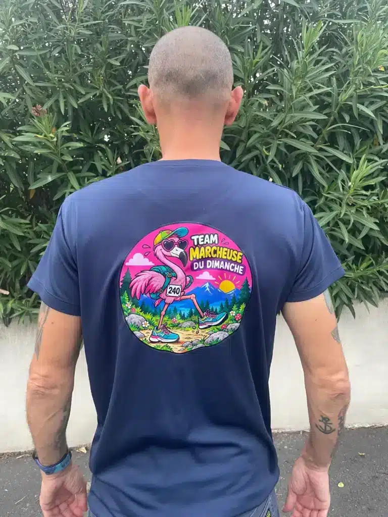 T-Shirt Team Flamant rose