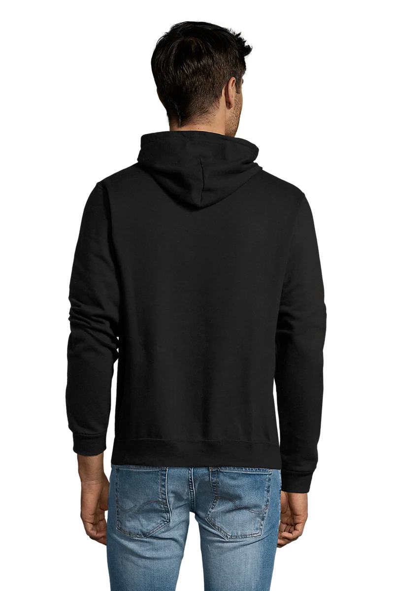 Hoodie noir, vue de dos